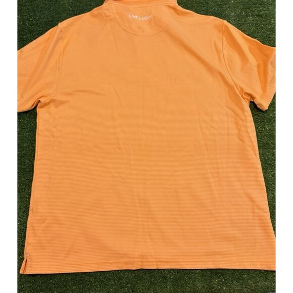 Black Clover Polo mens 2XL orange yellow lightweight breathable golf shirt C - Picture 9 of 13
